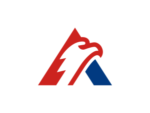 Lettre américaine A Logo Aigle