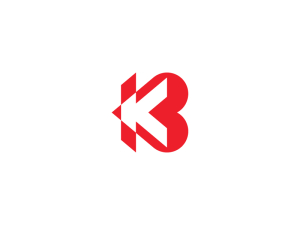 Logo d'amour moderne lettre K