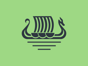 Wikingerschiff-Logo