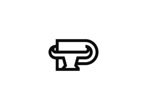 Modern Letter P Bull Logo