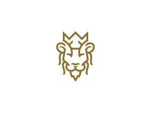 Goldenes Königslöwen-Logo