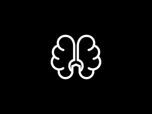 Logotipo del cerebro de construcción