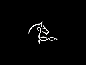 Asclepius Medical White Horse Logo