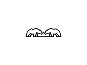 Logo de l'ours noir de la couronne