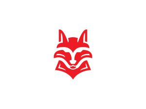 Rotes Wolf-Logo