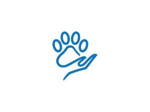 Logotipo de cuidado de mascotas