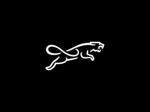 Gran logotipo de la pantera blanca