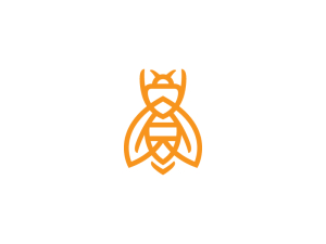 Orange Queen Bee Logo