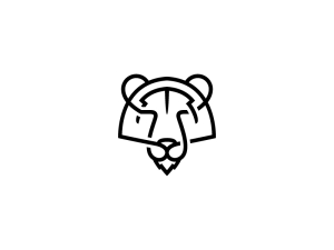 Logo Tigre Noir Audacieux