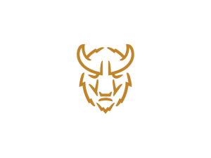 Logotipo del viejo bisonte dorado