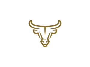Logo de taureau à tête d'or