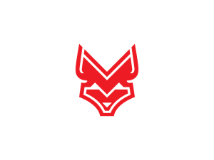 Cooles Rotkopffuchs-Logo