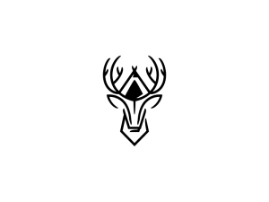 Logo de cerf en plein air