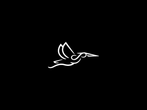 Unbegrenztes Weißreiher-Logo
