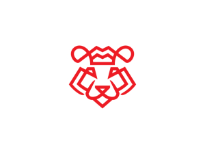 Logotipo De Tigre Simple Rojo