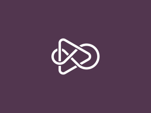 Minimalistisches Infinity Media-Logo