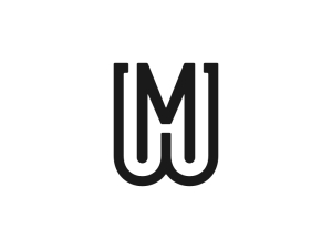 Buchstabe Mw-Logo