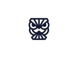 Modern Diamond Owl Logo