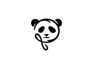 Logotipo De Panda De Bucle
