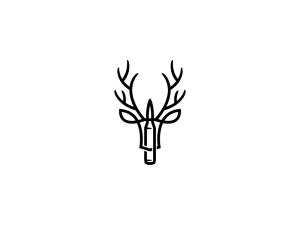 Logo de chasse au cerf Logo de cerf