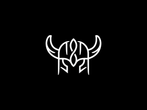 Logo du casque Viking blanc