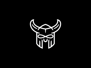 Cool Viking Helmet Logo