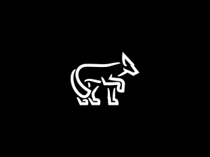 Lignes Logo Loup Blanc