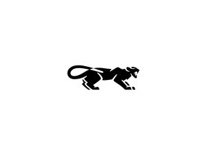 Logotipo rugiente de la pantera negra