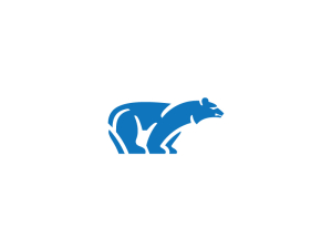 Wild Blue Polar Bear Logo