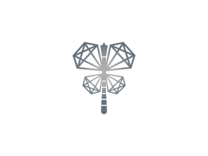 Logotipo de libélula de lujo