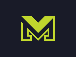 Letter Mv Or Vm Sigma Logo