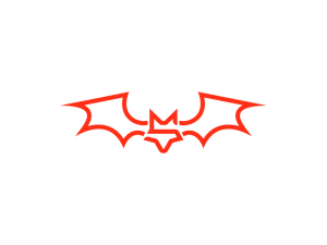 Letter S Fox Bat Monogram