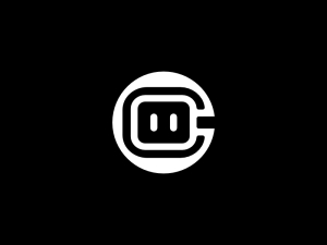 Lettre C Bot Tech Identité Logo