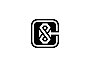 Letra C Diamante Infinito Identidad Logotipo Icónico