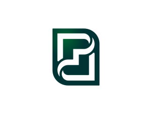 Letra Dp Inicial Pd Identidad Logotipo Icónico