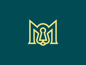 Lettre Moderne M Lion Logo