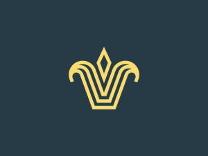 Einzigartiges Luxus-logo Mit Dem Buchstaben V