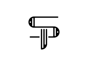 حرف Sp شعار Monogram