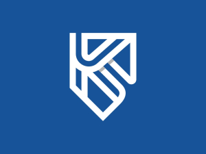 Buchstabe K Schild Logo