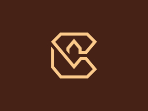 Geometric Diamond Letter C Logo