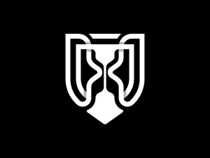 Hourglasses Shield Logo 