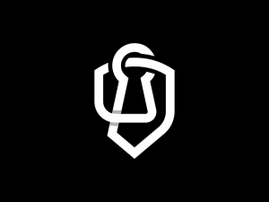 Logotipo Del Escudo De Ojo De Cerradura