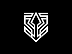 Logotipo Del Escudo De Lanza