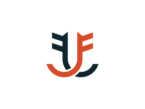 Logotipo De La Letra Jf O Fj