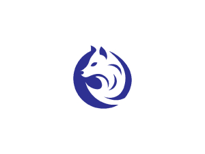Logo De Loup Moderne Simple