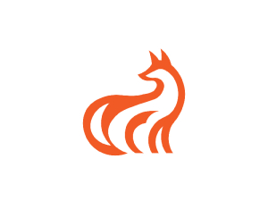 Minimalistisches Fuchs-logo