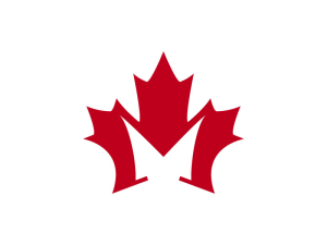 Letter M Maple Logo
