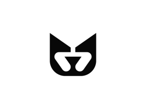 Logotipo De Perro Letra U Moderno