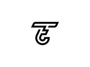 Logotipo De Letra Tt único
