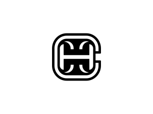 Lettre Ch Initiale Logo Emblématique De L'identité Hc